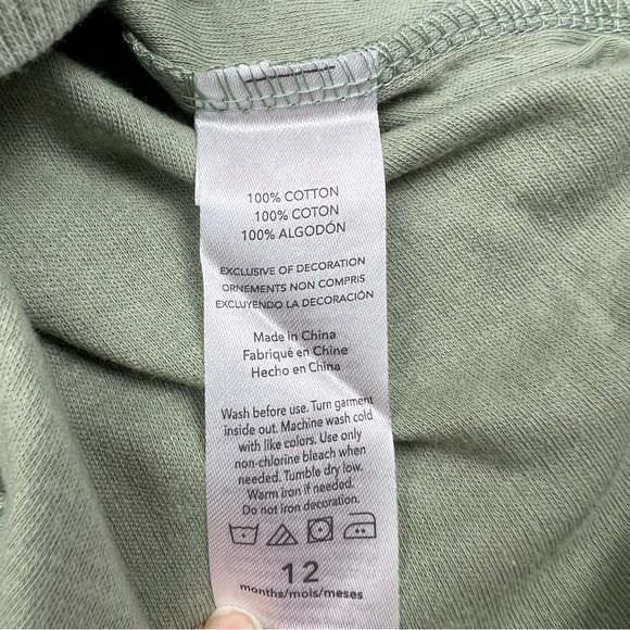 Emily and Oliver 3-Piece Set Bodysuit Pants Hat Wood Tree Forrest Green Size 12M - Picture 6 of 6